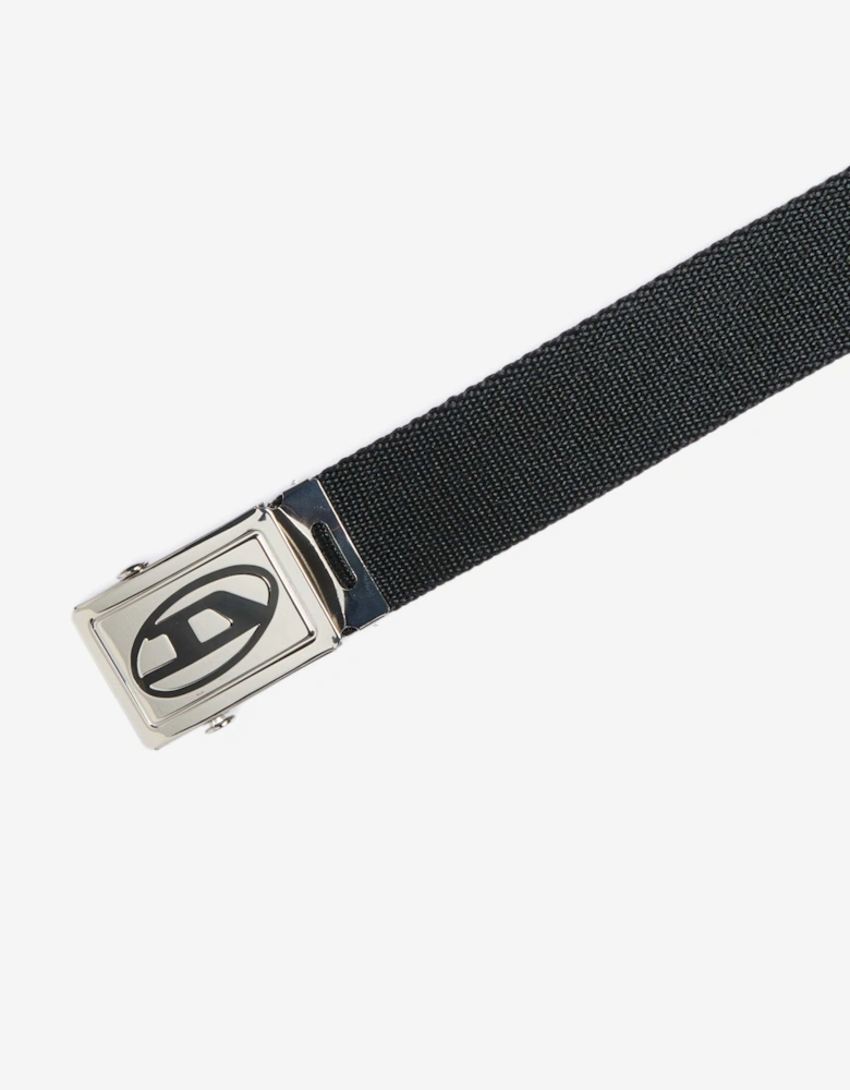 Boys Oval D Buckle Belt in Black