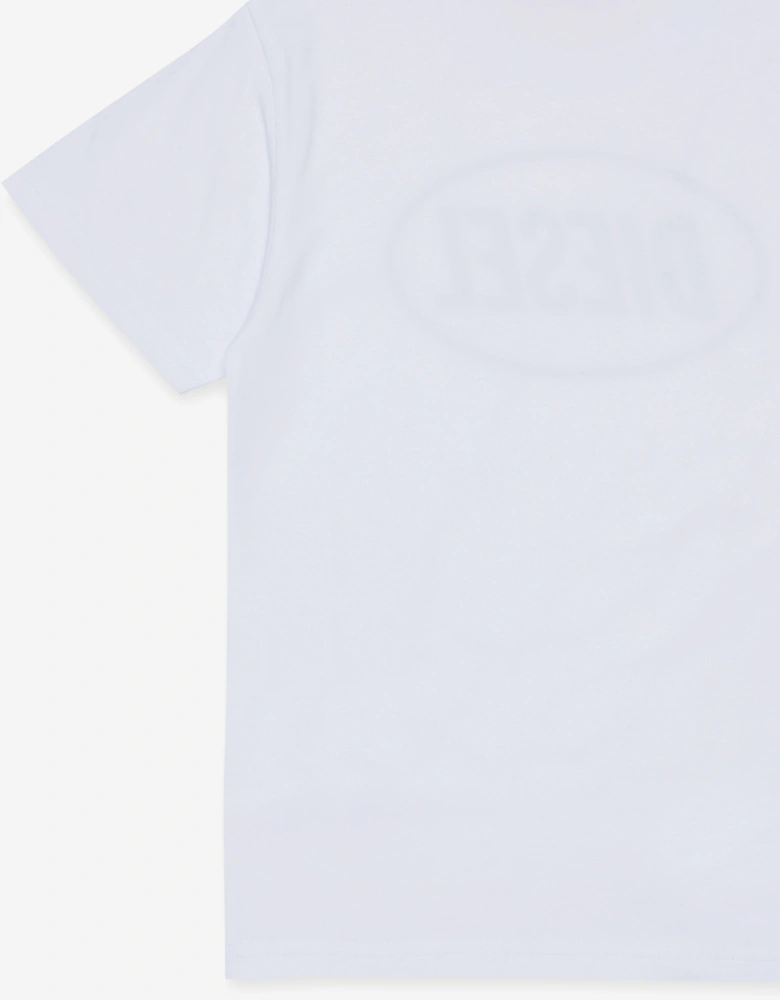 Boys Logo Print T-Shirt in White