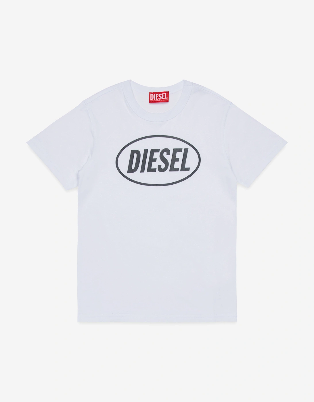 Diesel Boys Logo Print T-Shirt in White - Size: 4 years
