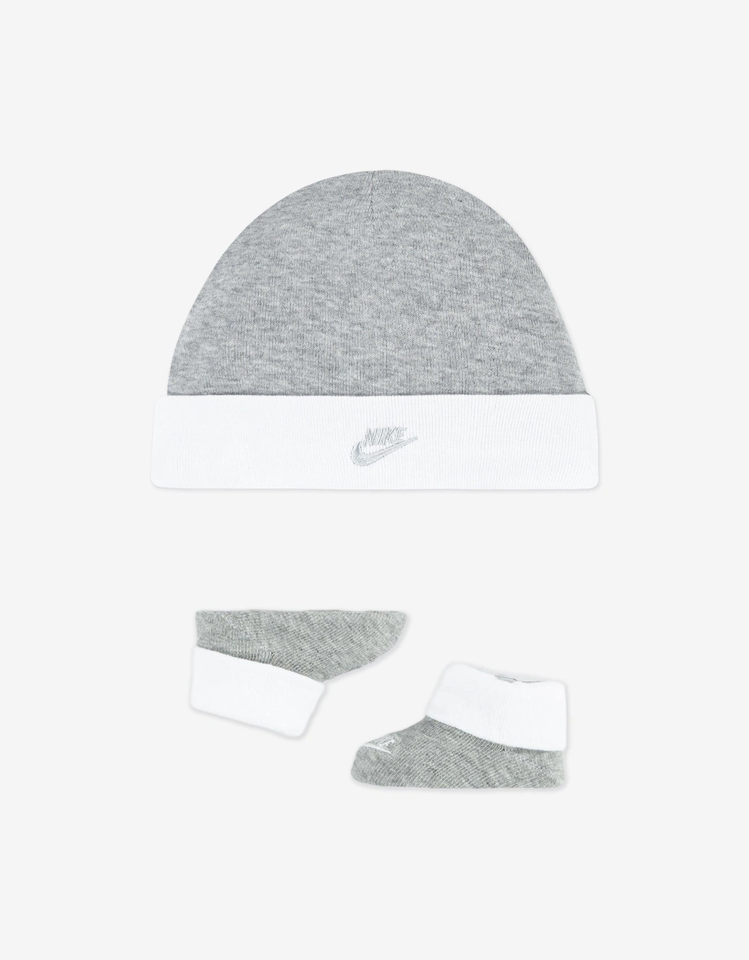 Baby Boys Futura Logo Box Bodysuit Set in Grey