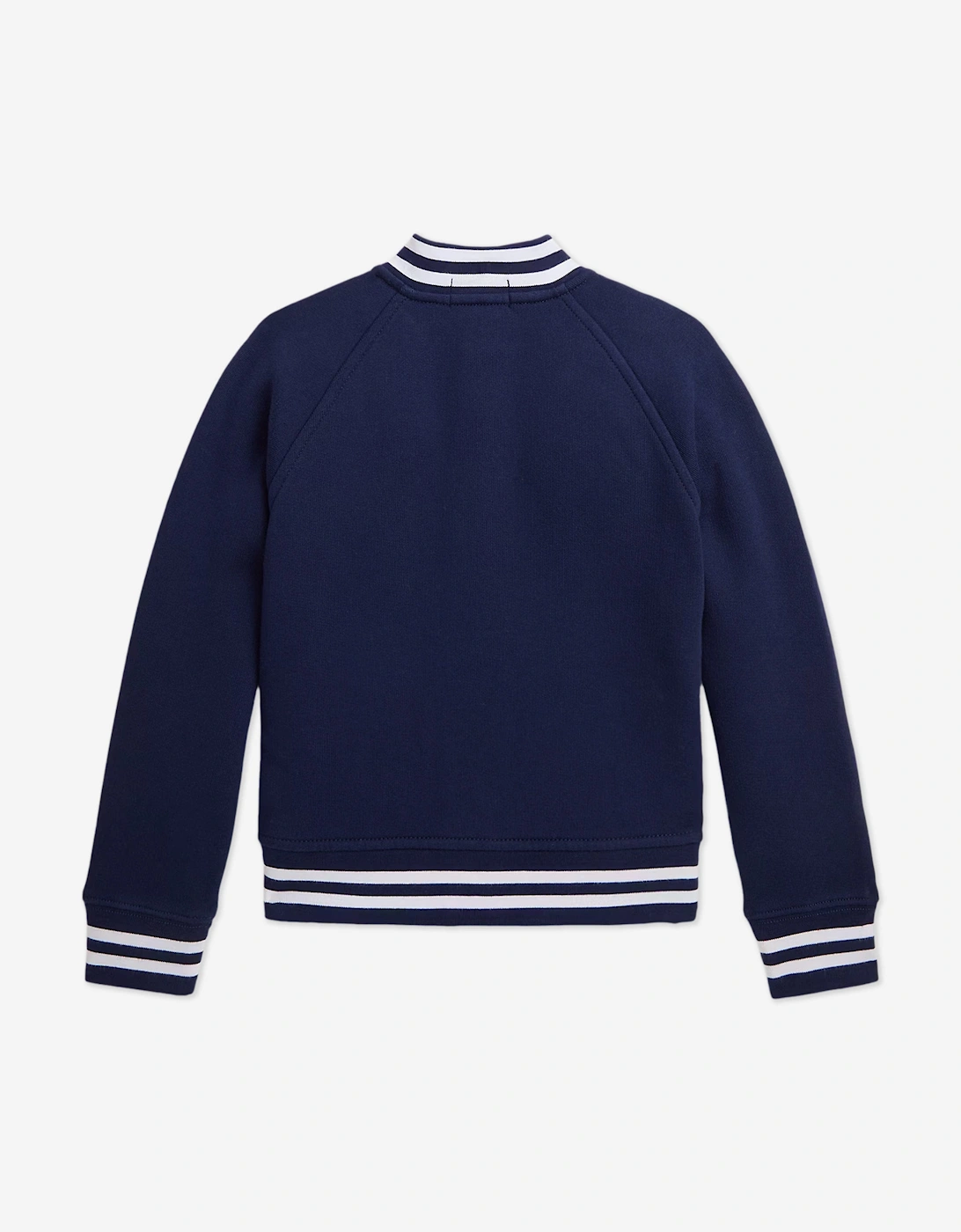 Boys Jersey Bomber Jacket in Navy