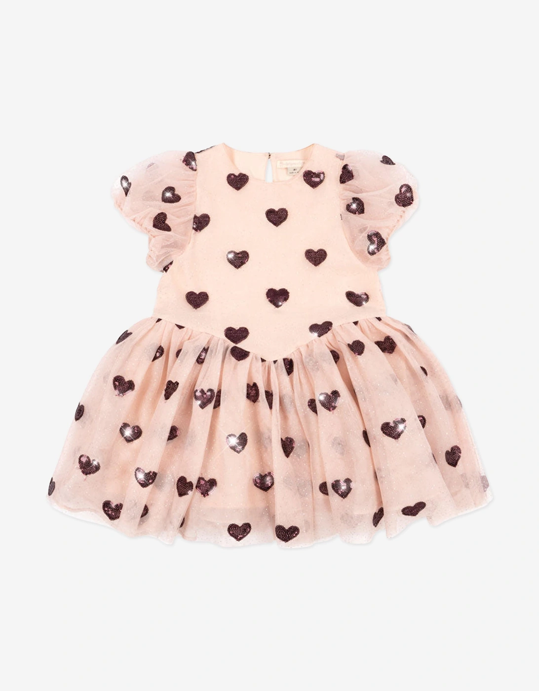Konges Sløjd Girls Heartlily Tulle Dress in Pink, 5 of 4