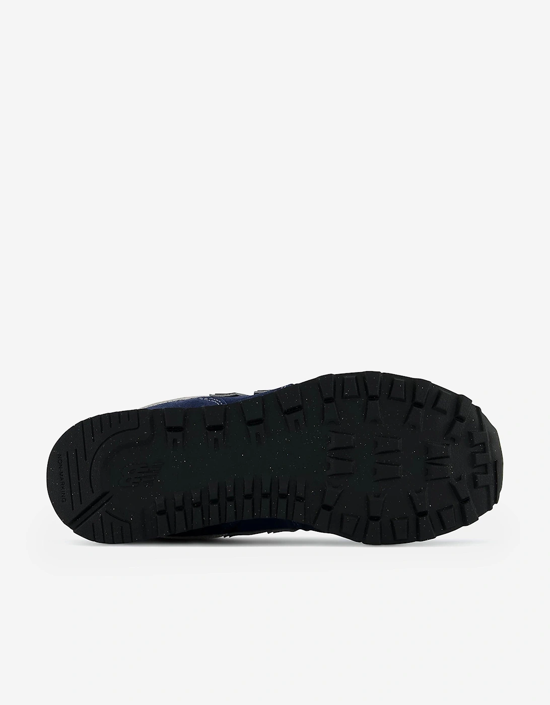 Kids 574 Lace Up Logo Trainers in Navy