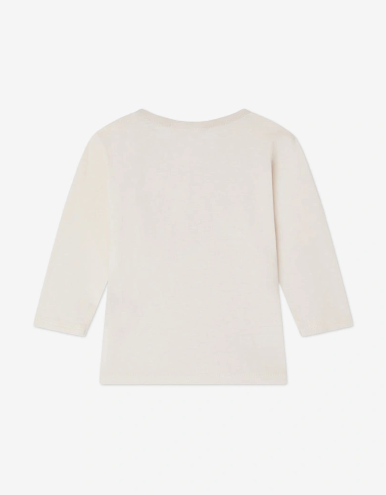 Baby Long Sleeve Tahsin T-Shirt in Ivory