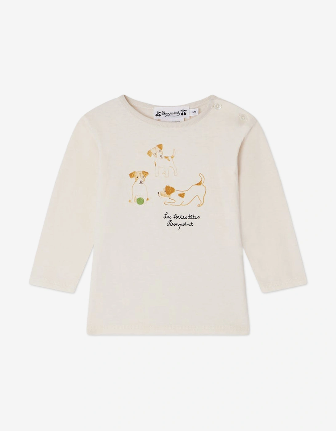 Baby Long Sleeve Tahsin T-Shirt in Ivory, 4 of 3
