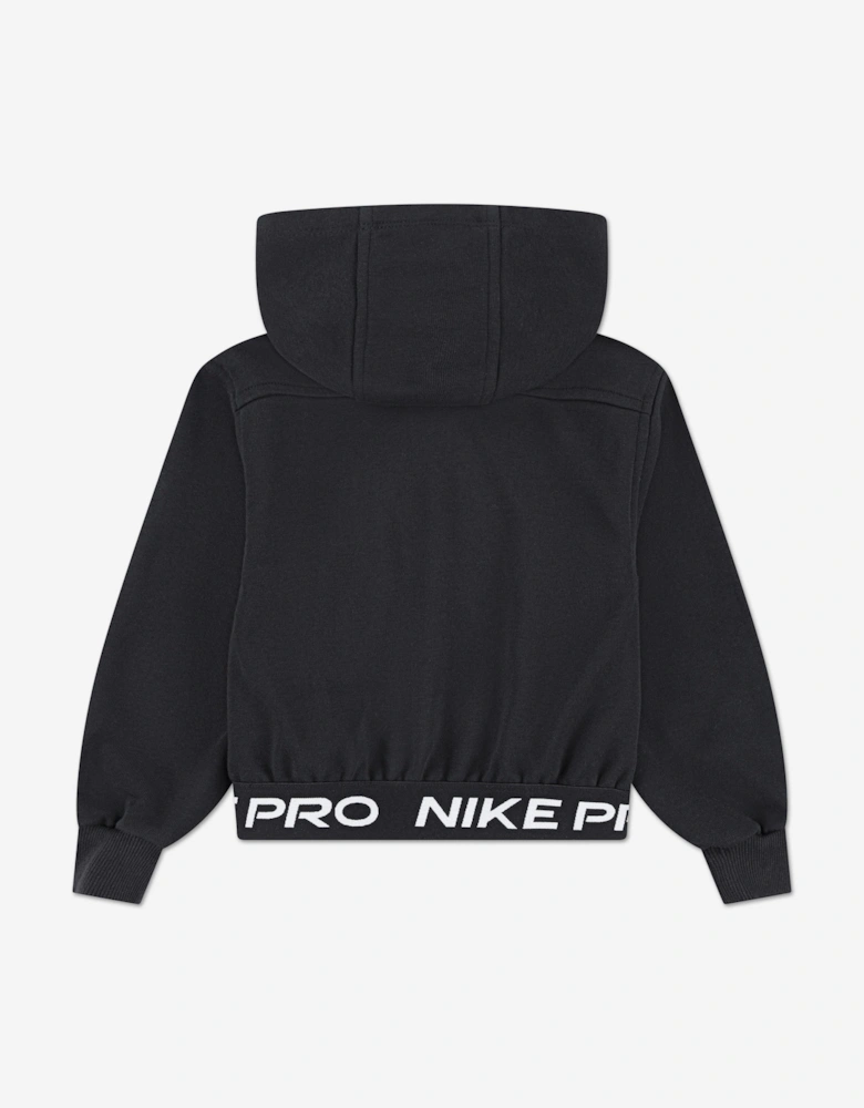 Girls NP Essentials Zip Up Top in Black