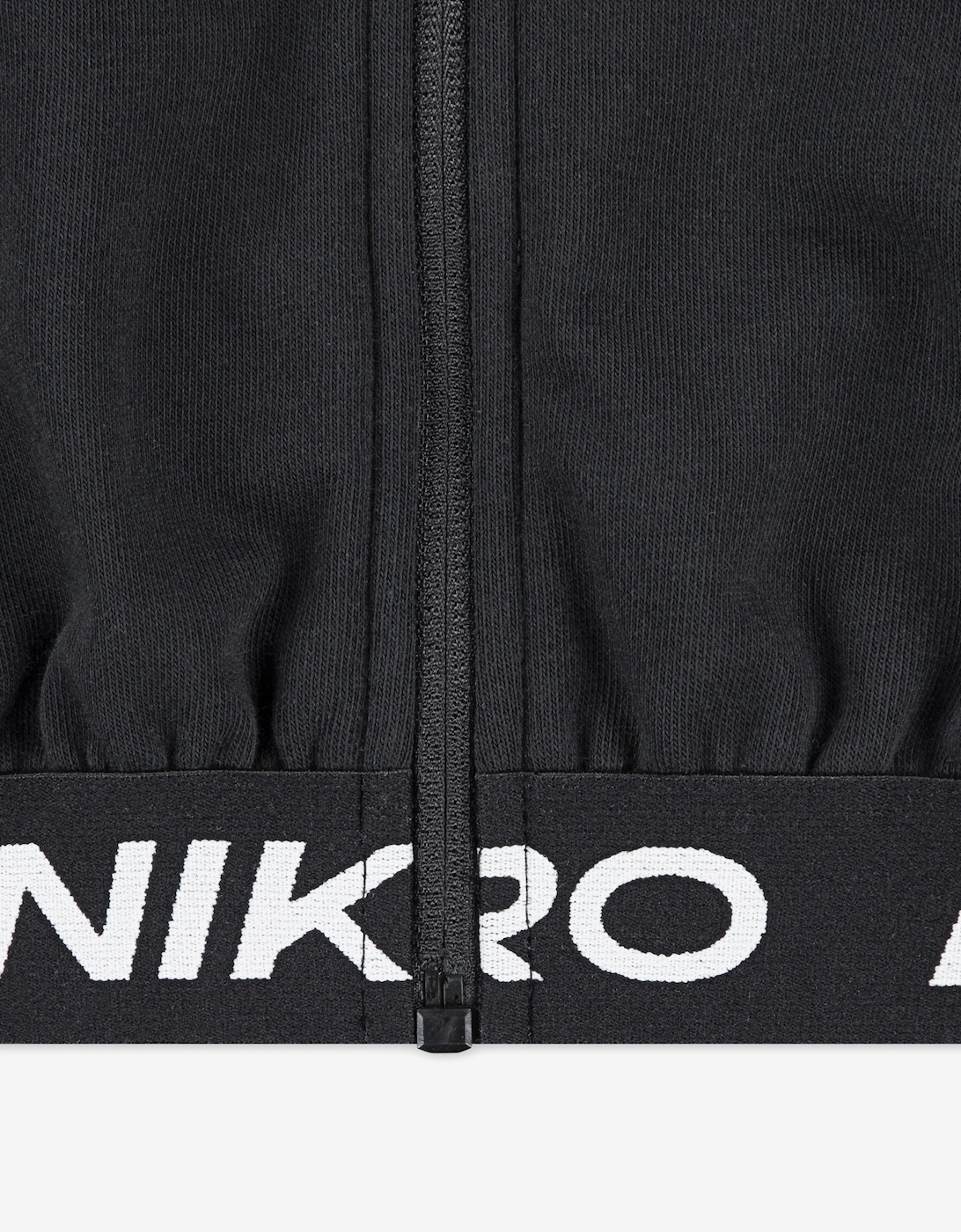 Girls NP Essentials Zip Up Top in Black
