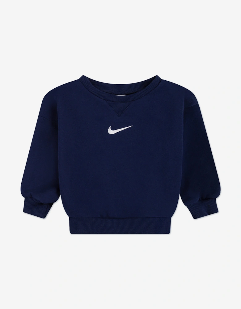 Kids Essential Fleece Tracksuit in Navy