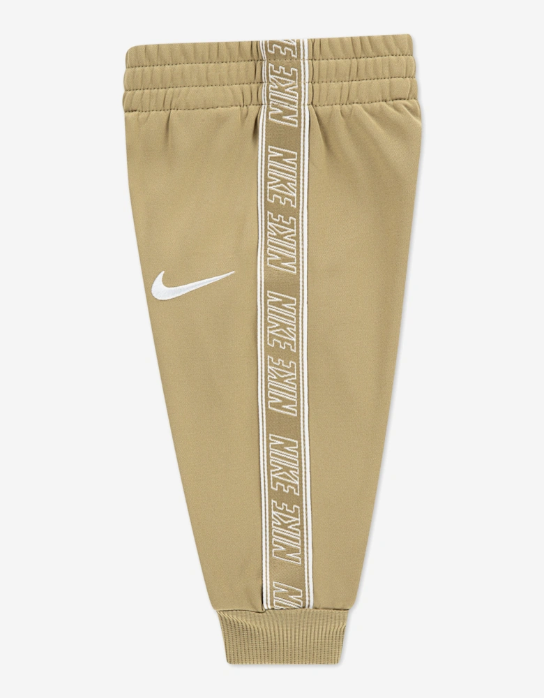 Kids Hooded FZ Propus Taping Tracksuit in Beige