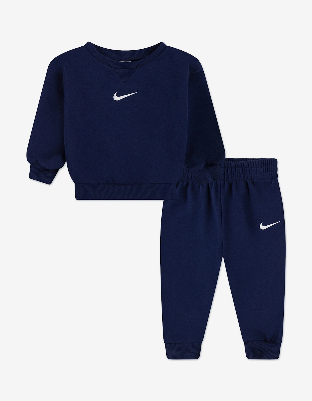 Kids Essential Fleece Tracksuit in Navy, 5 of 4