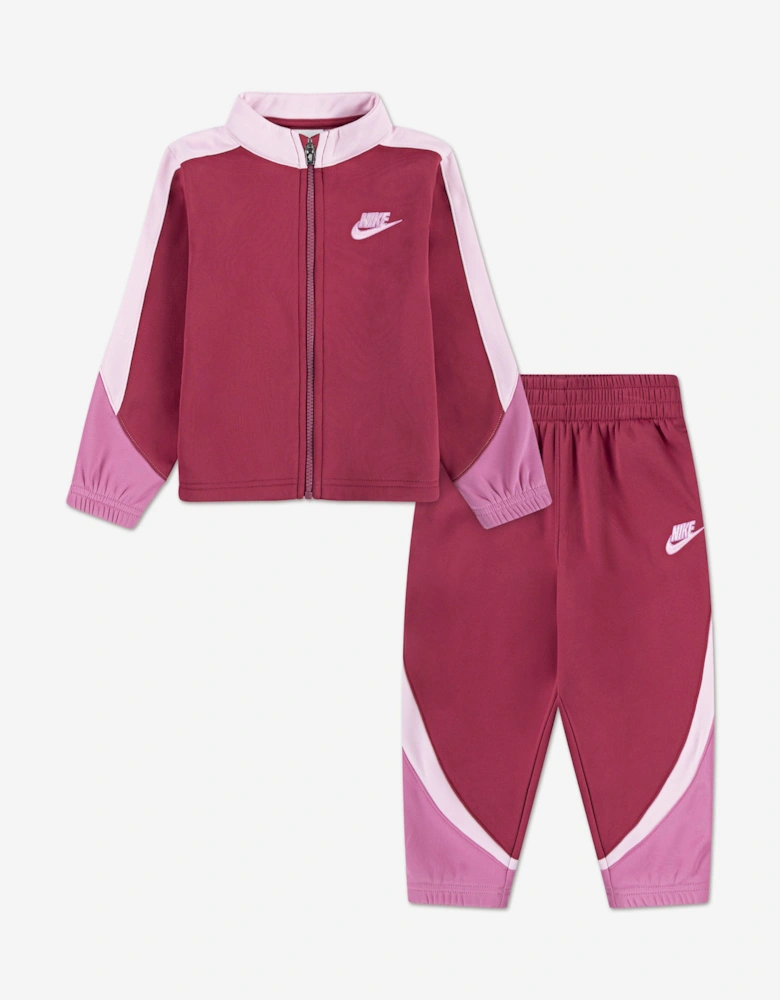 Girls Propus Colourblock Tracksuit in Pink