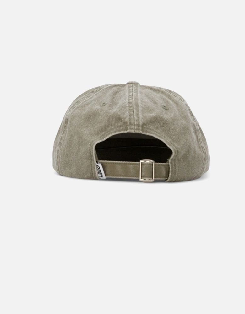 Pigment Bold 6 Panel Snapback Cap - Pigment Olive