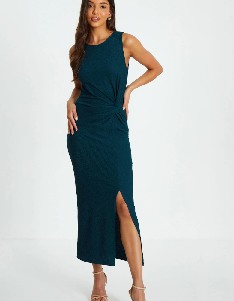 Sleeveless Ruched Midaxi Dress