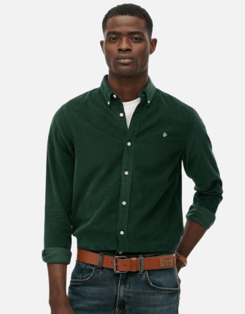 Mens Classic Needle Cordaroy Long Sleeve Shirt