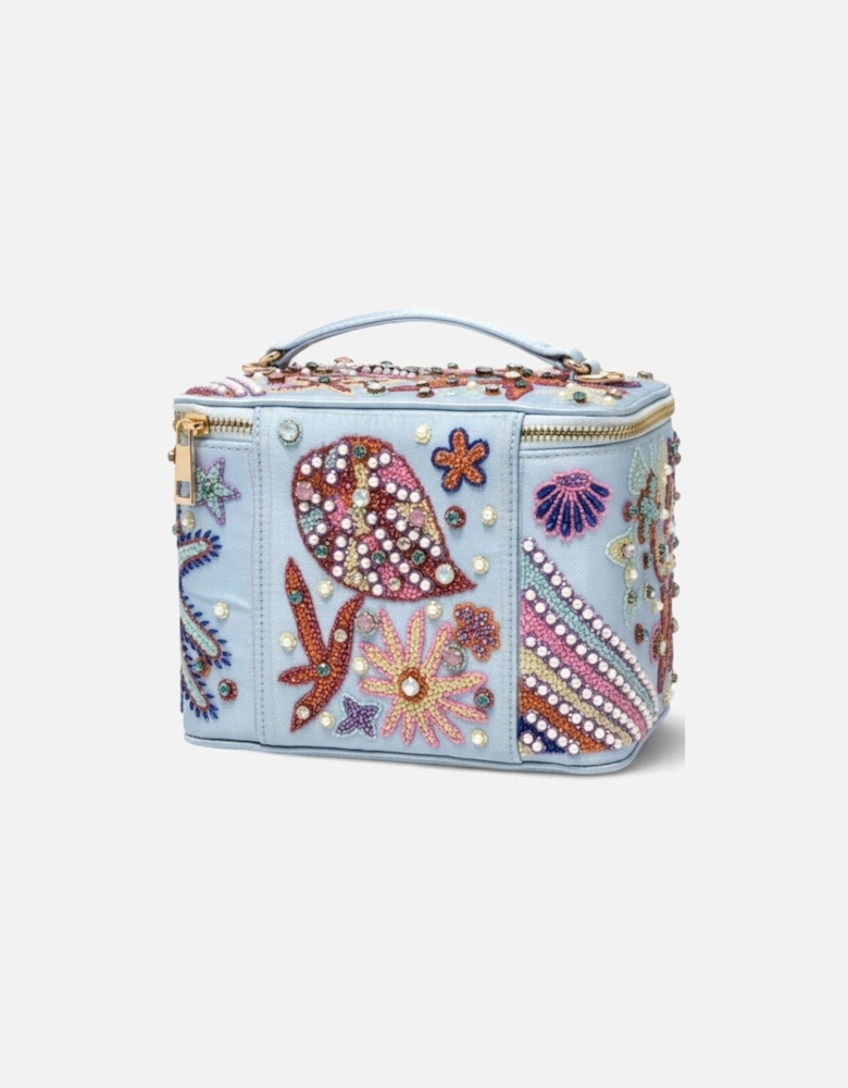 Selene Vanity Blue Makeup Bag