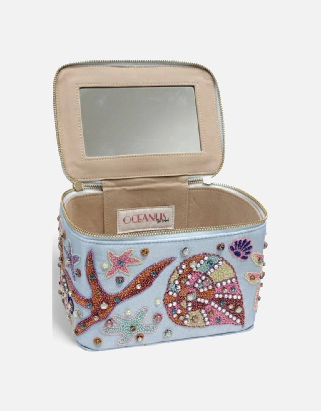 Selene Vanity Blue Makeup Bag