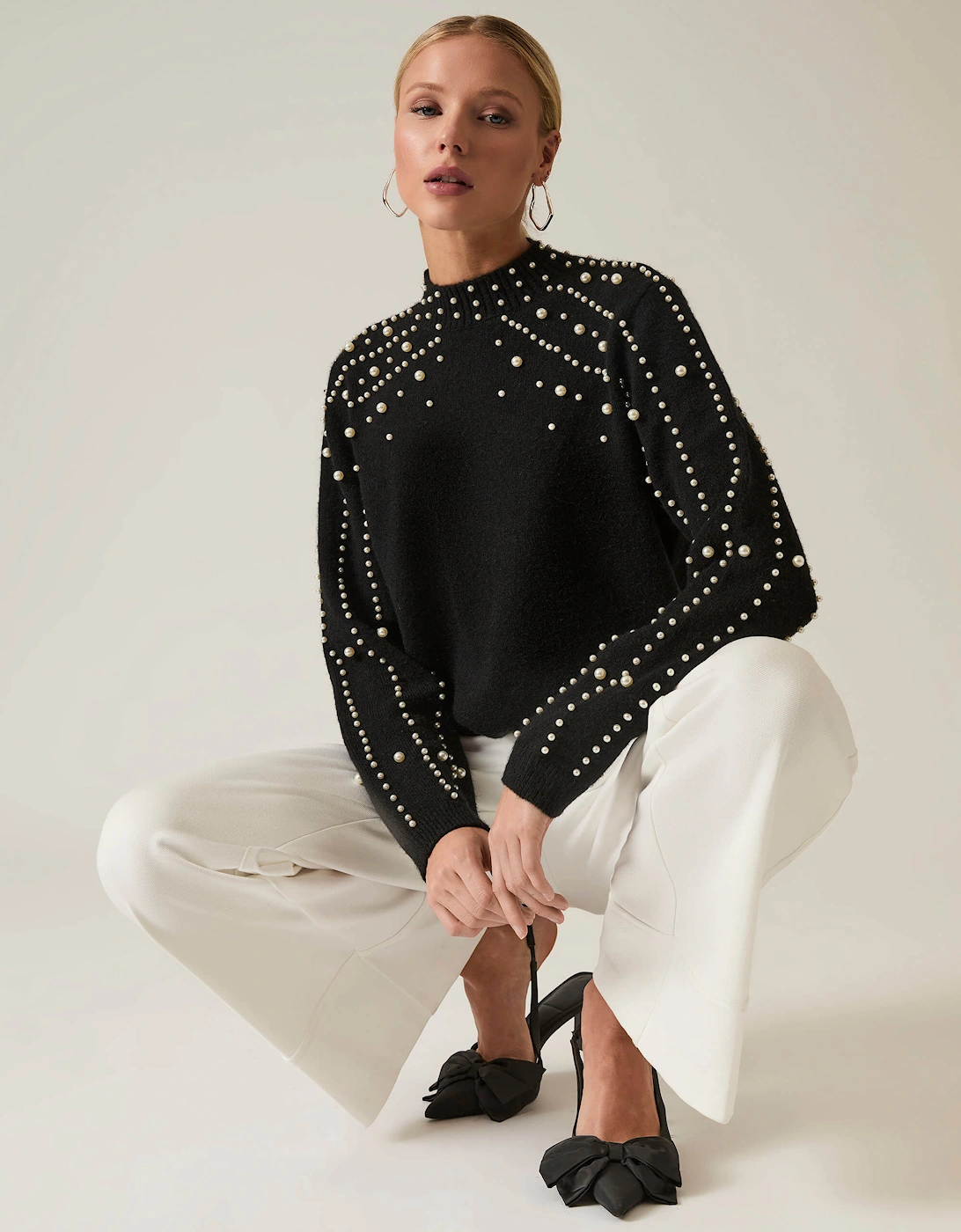 Black Pearl Sleeve Jumper, 7 of 6