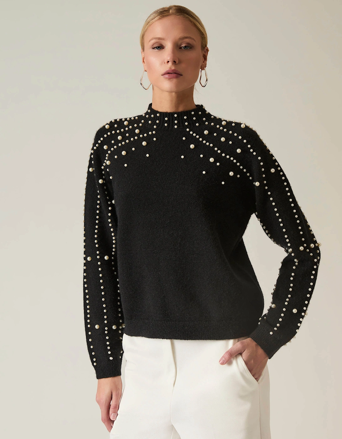 Black Pearl Sleeve Jumper