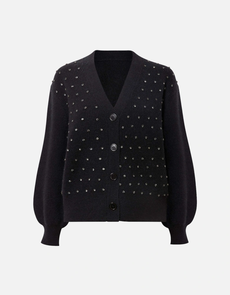 Black Stud Cardi