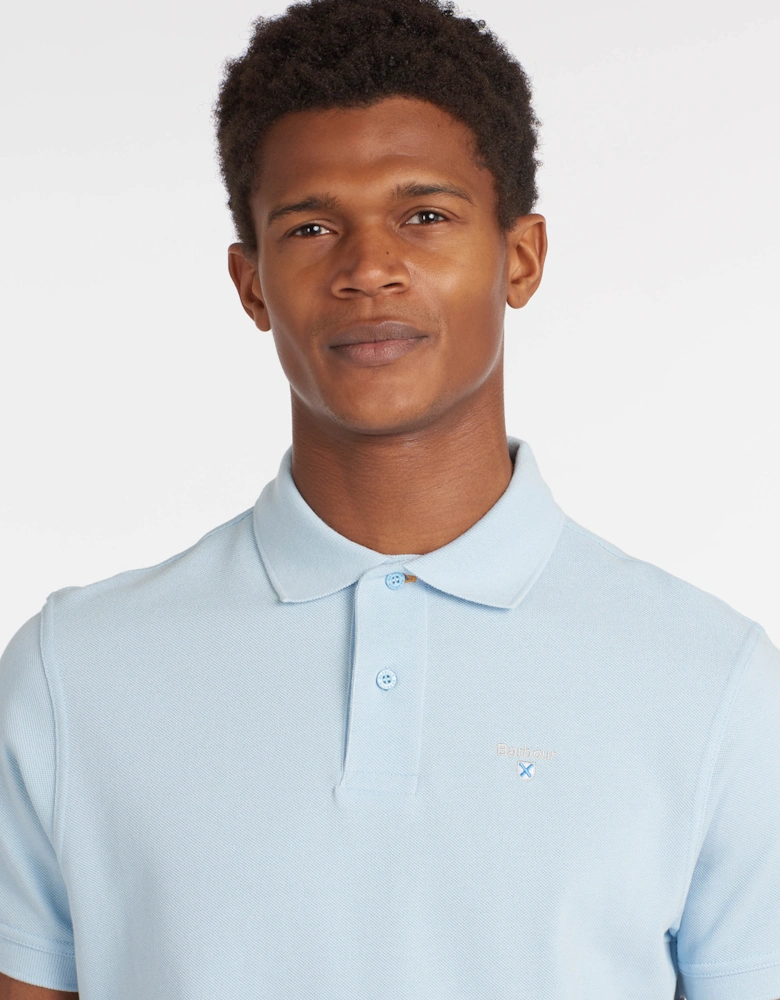 Mens Sports Polo Shirt - Sky