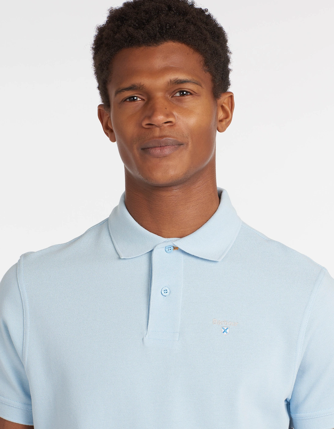 Mens Sports Polo Shirt - Sky