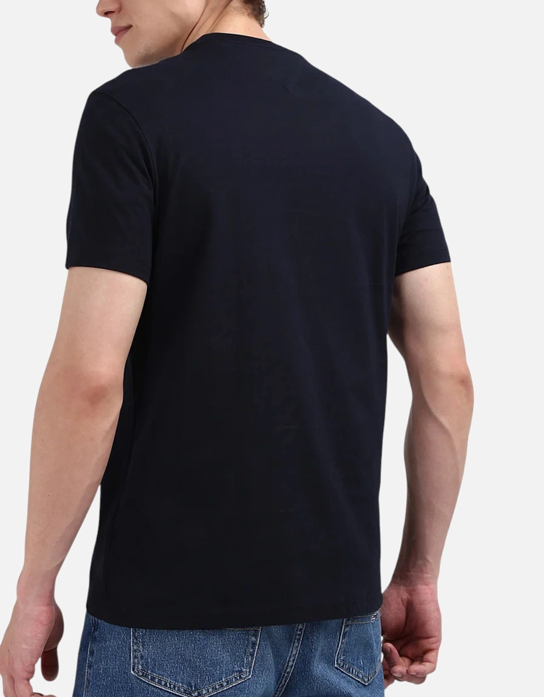 Mens T Shirts Crew Neck Signature Stripe Summer Cotton Tino Tee