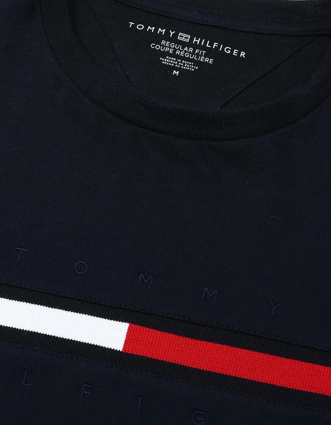 Mens T Shirts Crew Neck Signature Stripe Summer Cotton Tino Tee