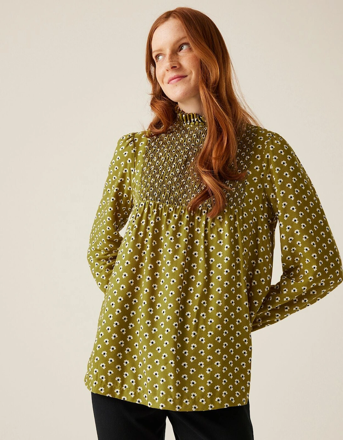 Womens Orla Kiely Winter Long Sleeve Shirt, 2 of 1