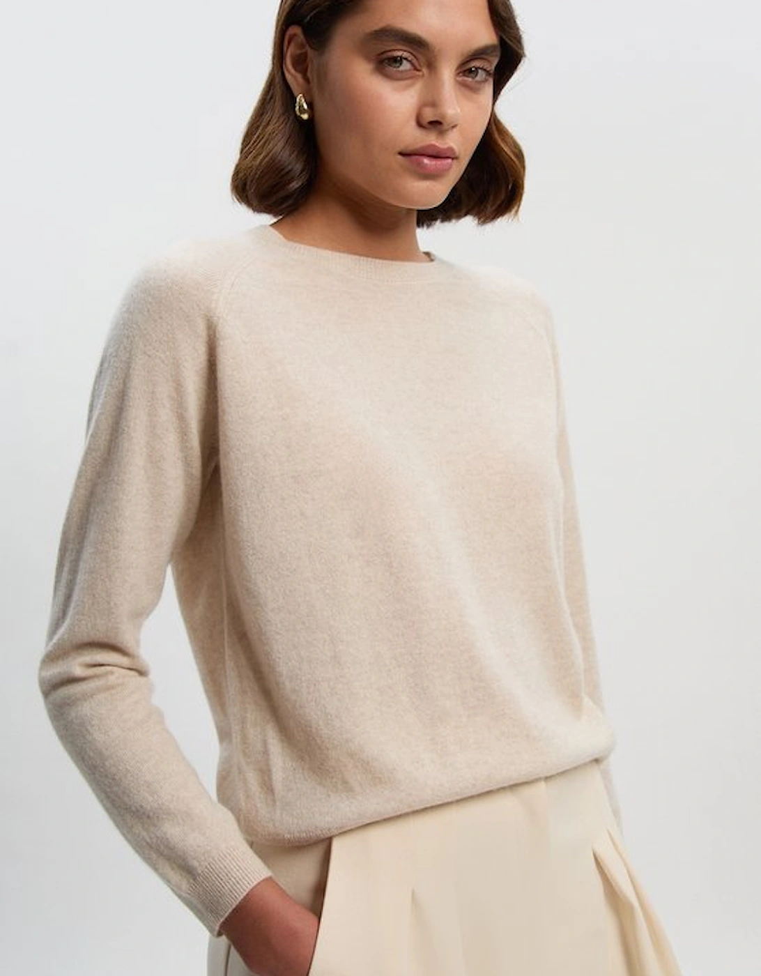Cashmere Crew Neck Knitted Jumper