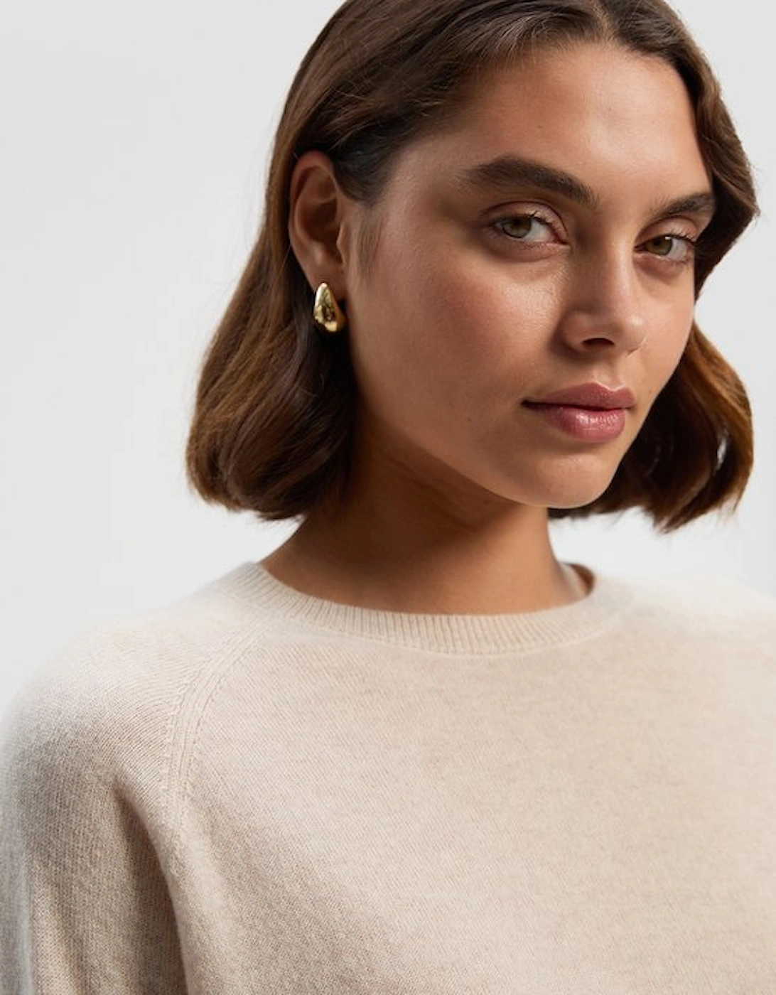 Cashmere Crew Neck Knitted Jumper