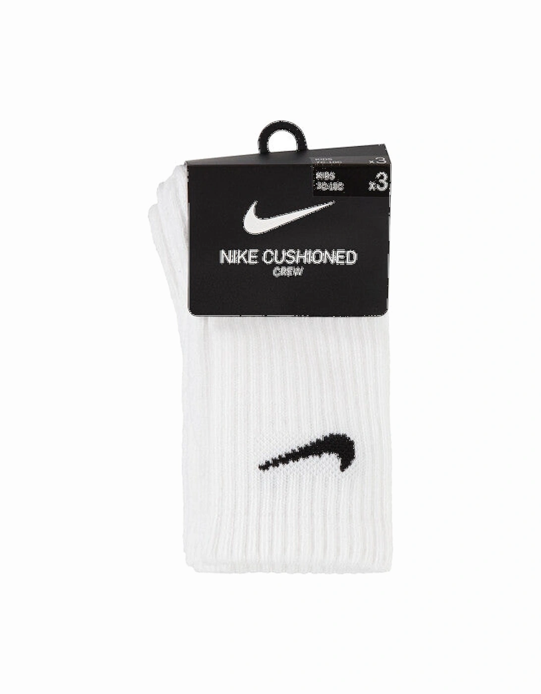 3PK CREW WHITE SOCKS RN0027