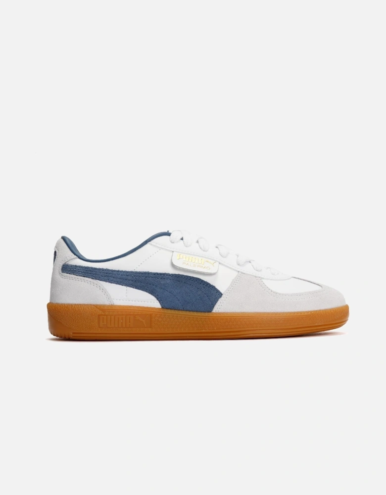Palermo Leather Men's White/Blue Trainers