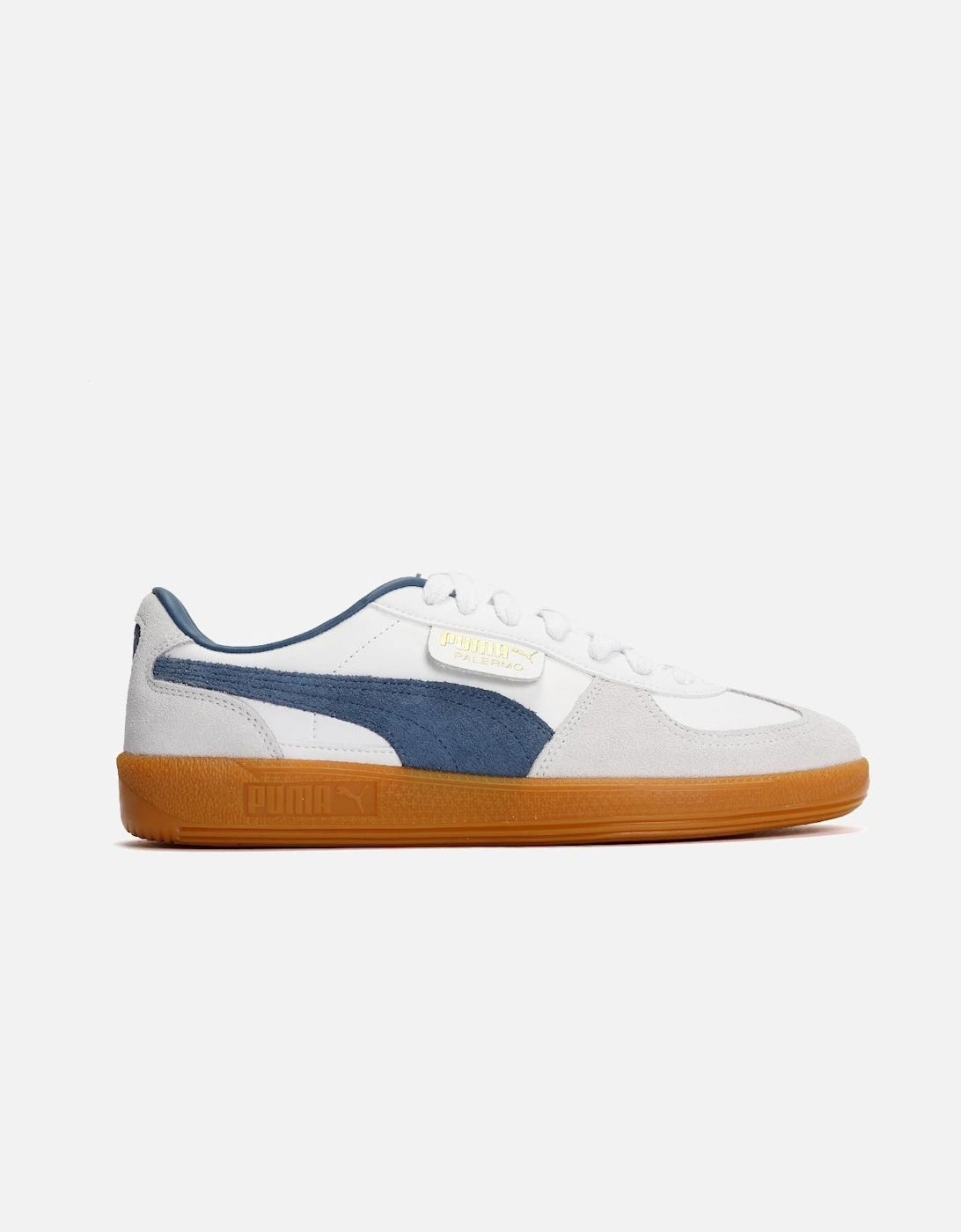 Palermo Leather Men's White/Blue Trainers