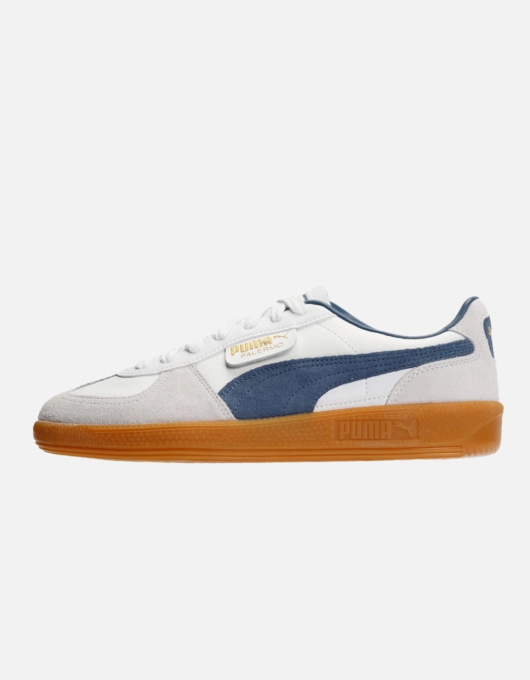 Palermo Leather Men's White/Blue Trainers