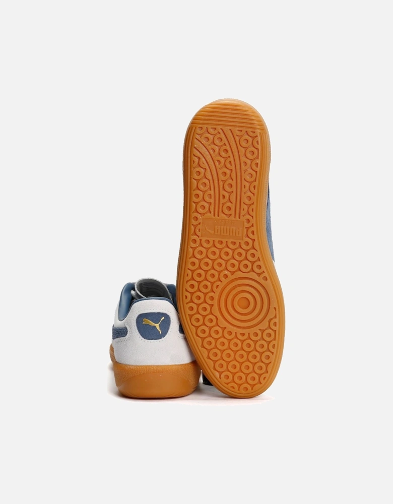 Palermo Leather Men's White/Blue Trainers