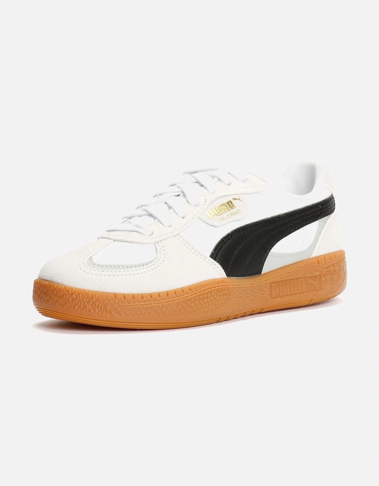 Palermo Moda Leather Women's Grey/Black Trainers