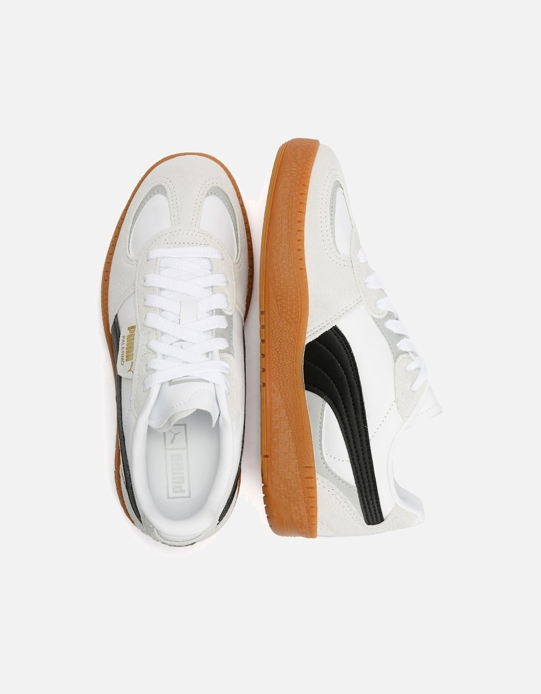 Palermo Moda Leather Women's Grey/Black Trainers