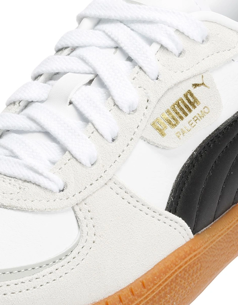 Palermo Moda Leather Women's Grey/Black Trainers