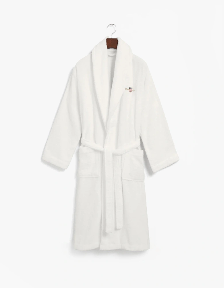 ARCHIVE SHIELD TERRY Bathrobe White