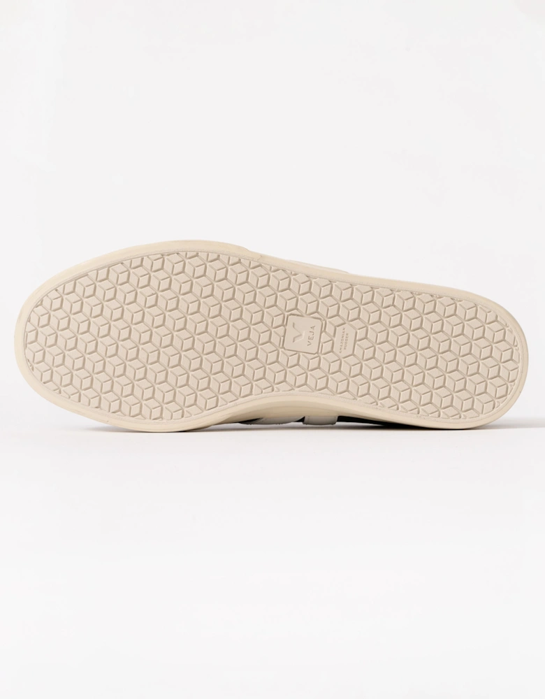 Campo Leather Mens Trainers - Black/White