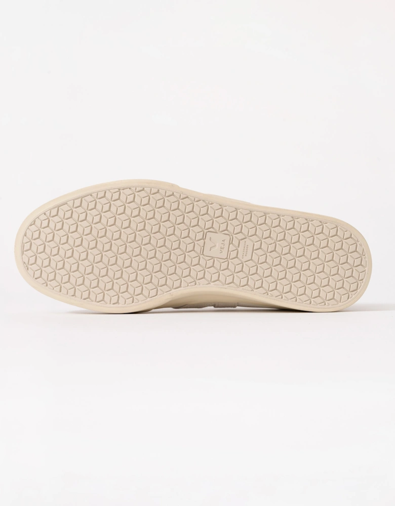 Campo Leather Mens Trainers - White/Natural Suede