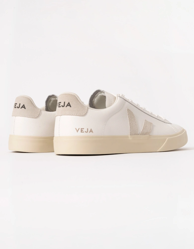 Campo Leather Mens Trainers - White/Natural Suede