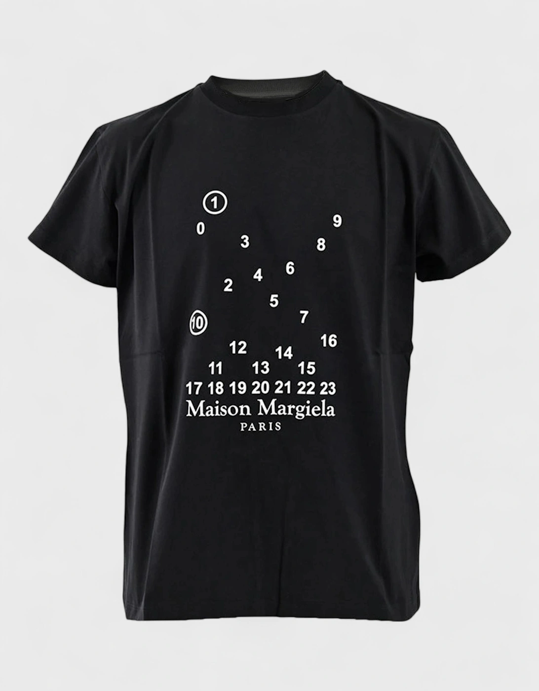 Maison Margiela Women's Maison Margiela Numeric Logo T-Shirt Black Wmns