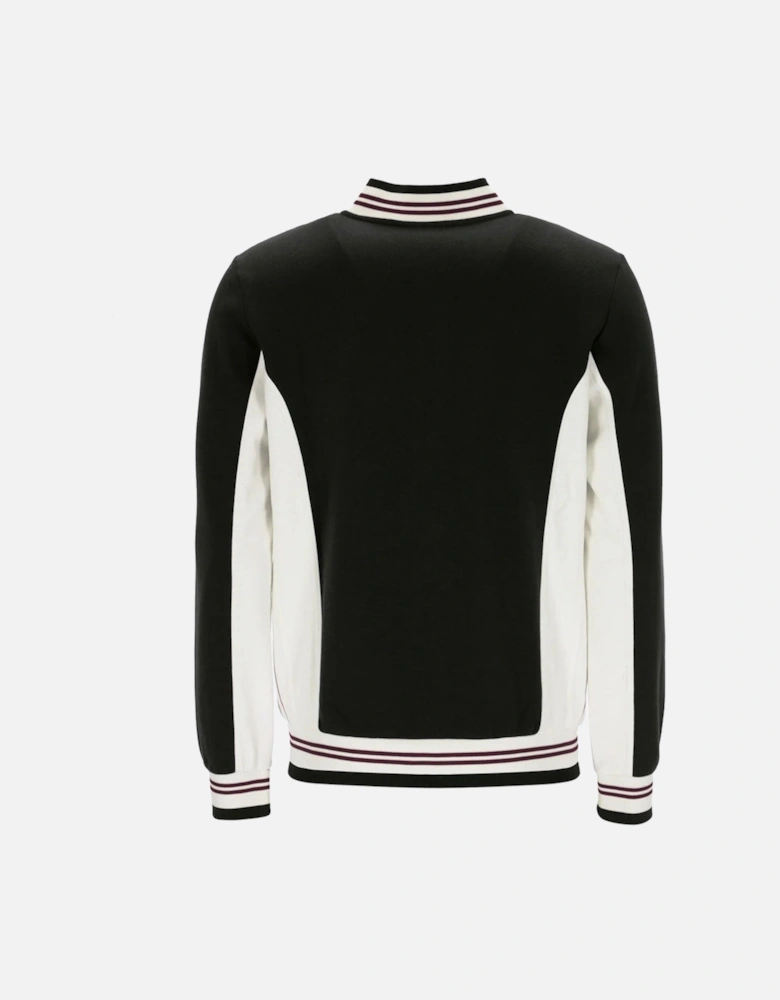 Vintage Settanta Baseball Track Jacket - Black/Gardenia/Fig/Charcoal