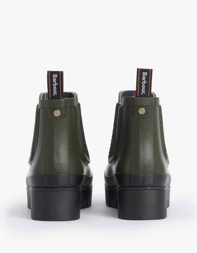 Halton Womens Chelsea Wellies - Olive/Black