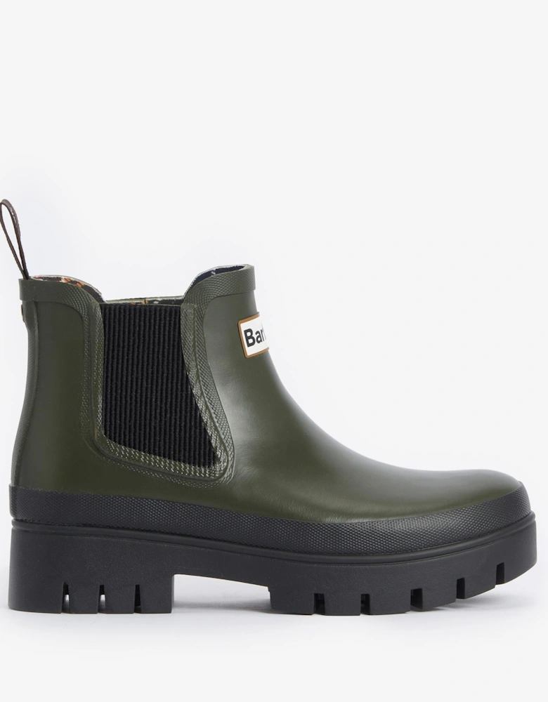 Halton Womens Chelsea Wellies - Olive/Black