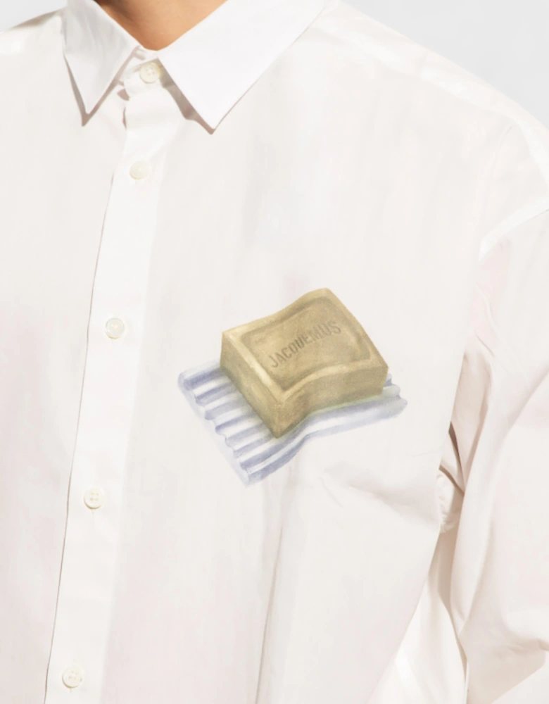 La Chemise Simon Print Green Soap