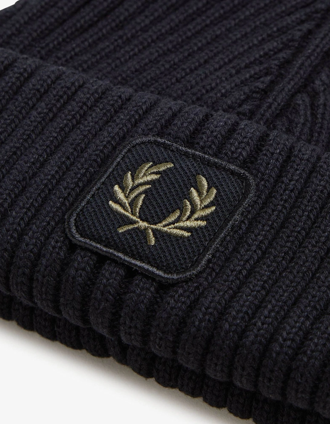 Mens Cotton Ribbed Beanie - Black 102