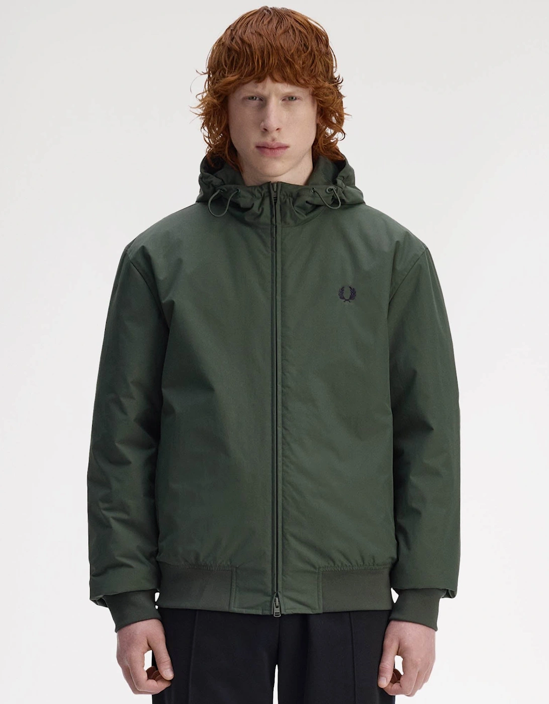 Mens Hooded Brentham Jacket - Court Green X89, 11 of 10