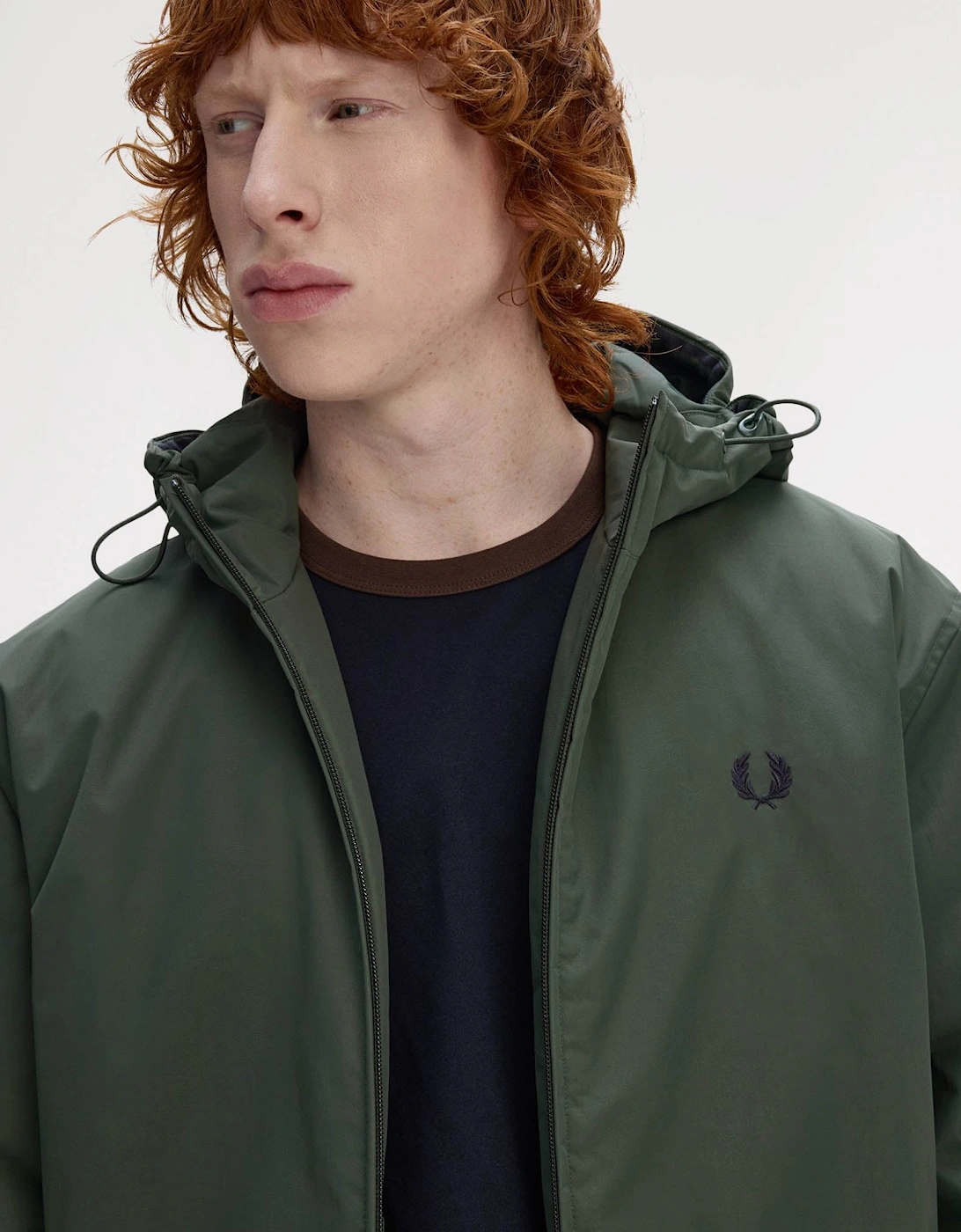 Mens Hooded Brentham Jacket - Court Green X89